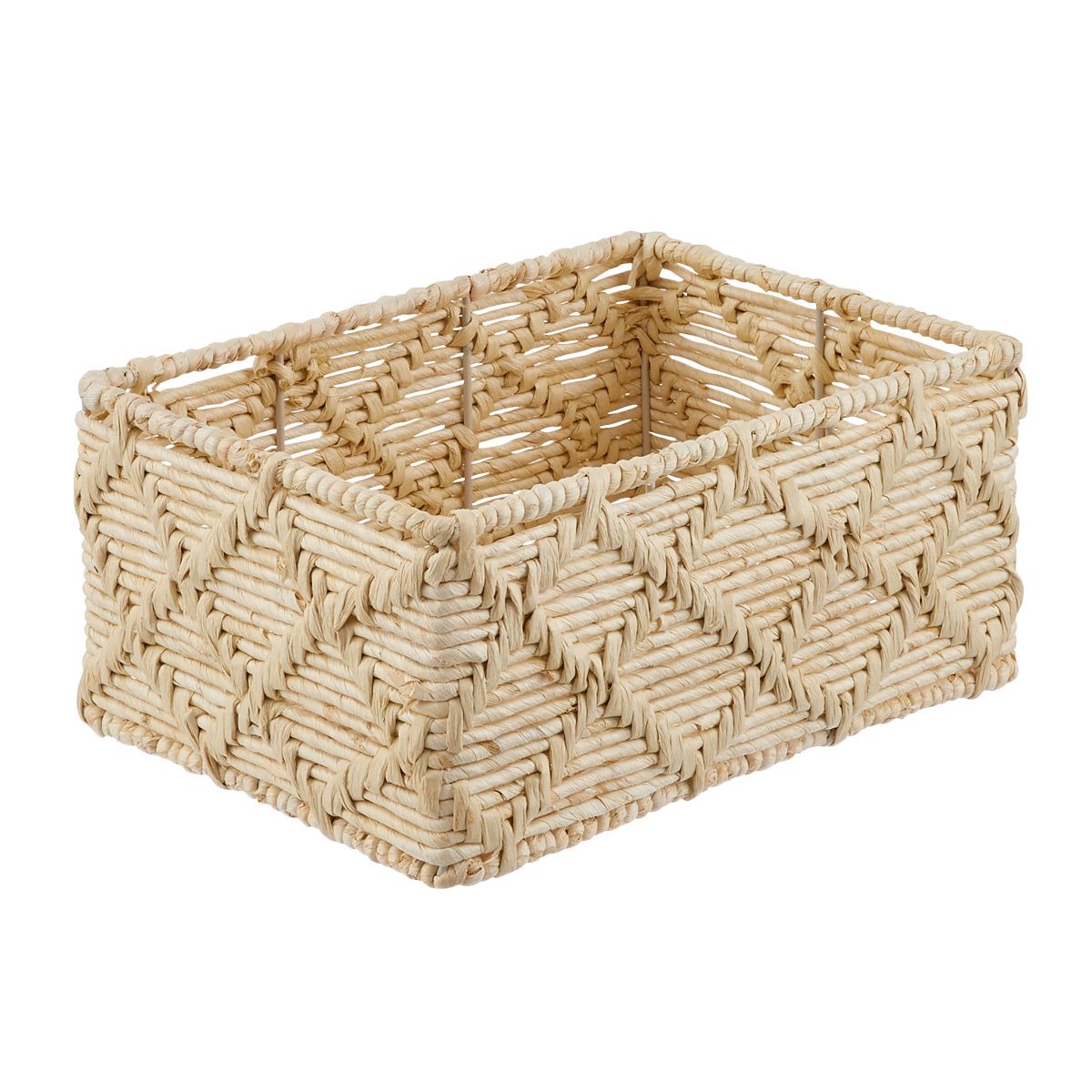 Small Trellis Maize Bin Natural | The Container Store