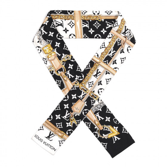 Silk Monogram Confidential Bandeau Black | Fashionphile