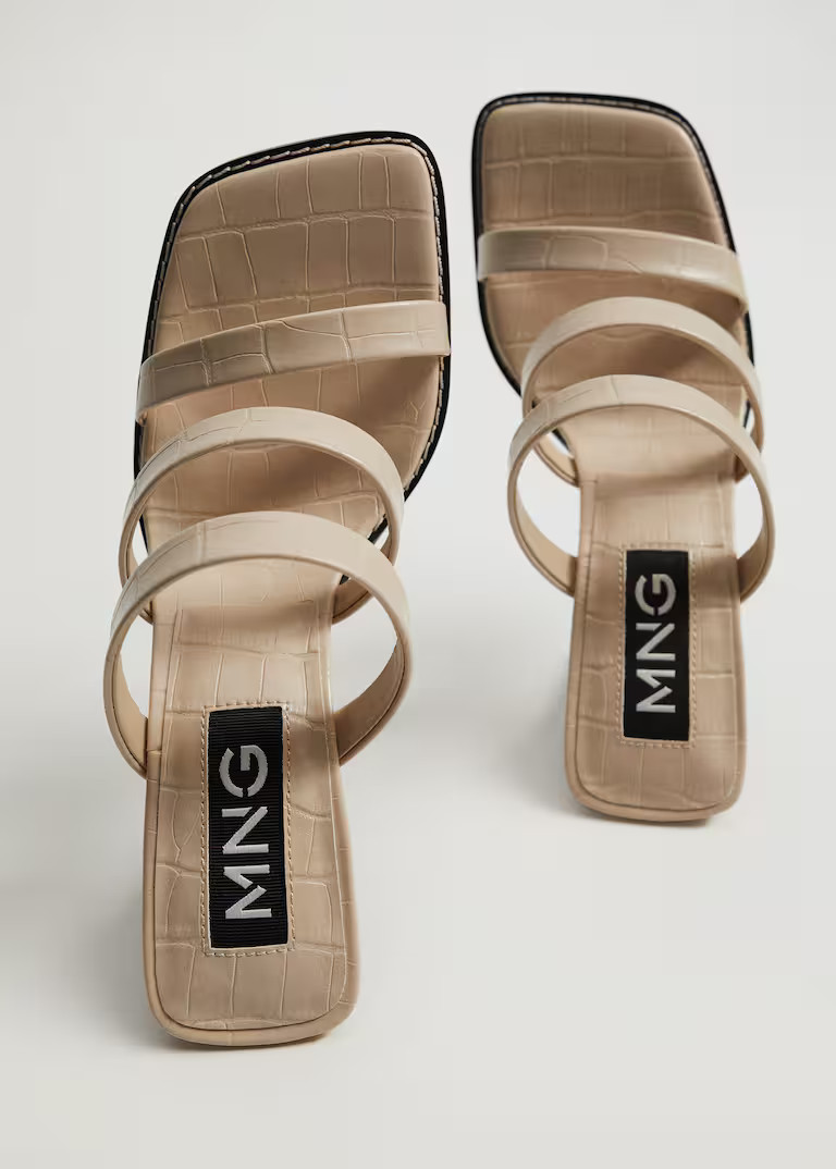 Strappy heeled sandals | MANGO (UK)