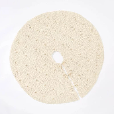Bobble Knit Tree Skirt Cream - Threshold™ designed with Studio McGee | Target