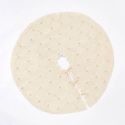 Bobble Knit Tree Skirt Cream - Threshold™ designed with Studio McGee | Target