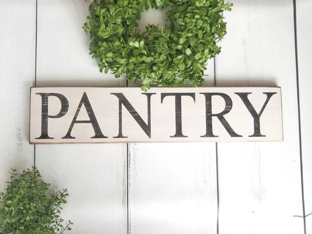 Wood Pantry sign, farmhouse kitchen sign, rustic kitchen pantry sign, Primitive home decor, pantr... | Etsy (US)