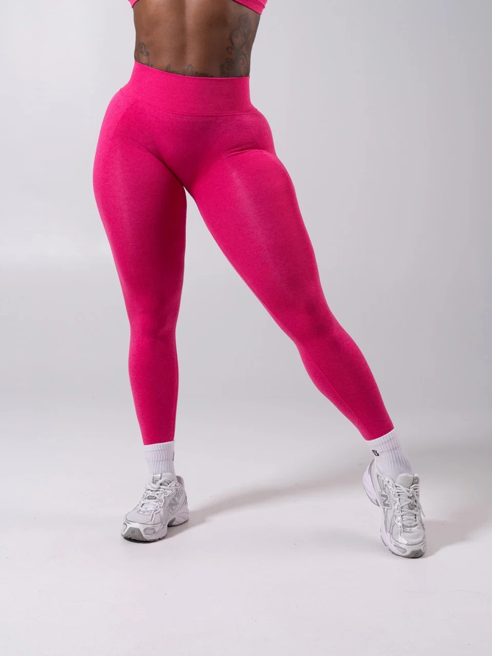 Miracle Seamless Hip Rise Legging - Heather Charcoal | Buffbunny Collection