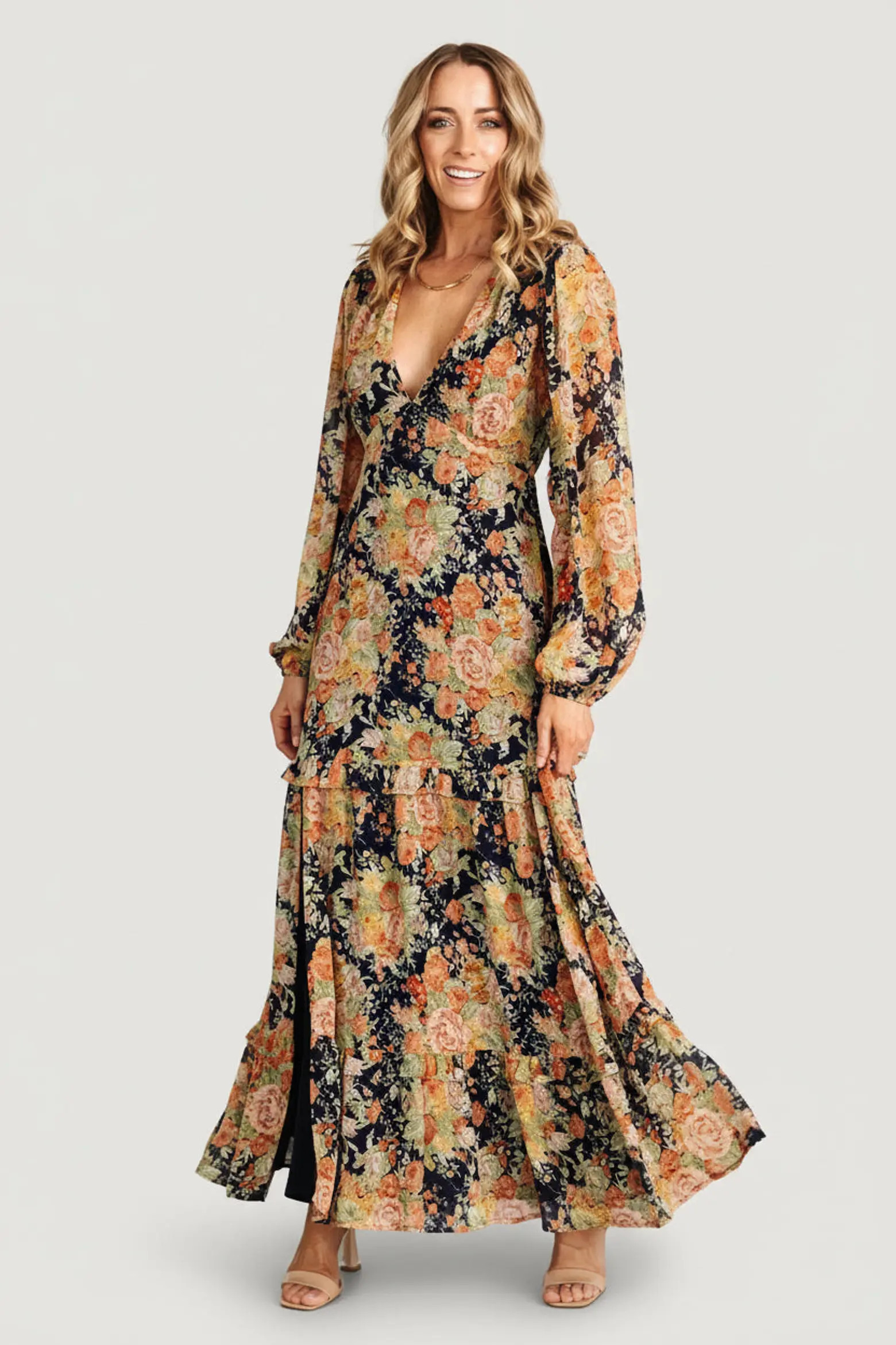 Baltic B\u00f8rn Bowman Deep V Maxi Dress (Women) | Nordstrom | Nordstrom