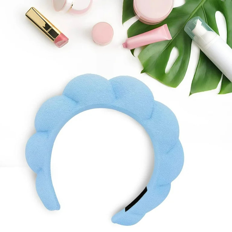 Spa Headband for Washing Face Wristband, Sponge Makeup Skincare Headband, Soft Cloth Get Ready Ha... | Walmart (US)