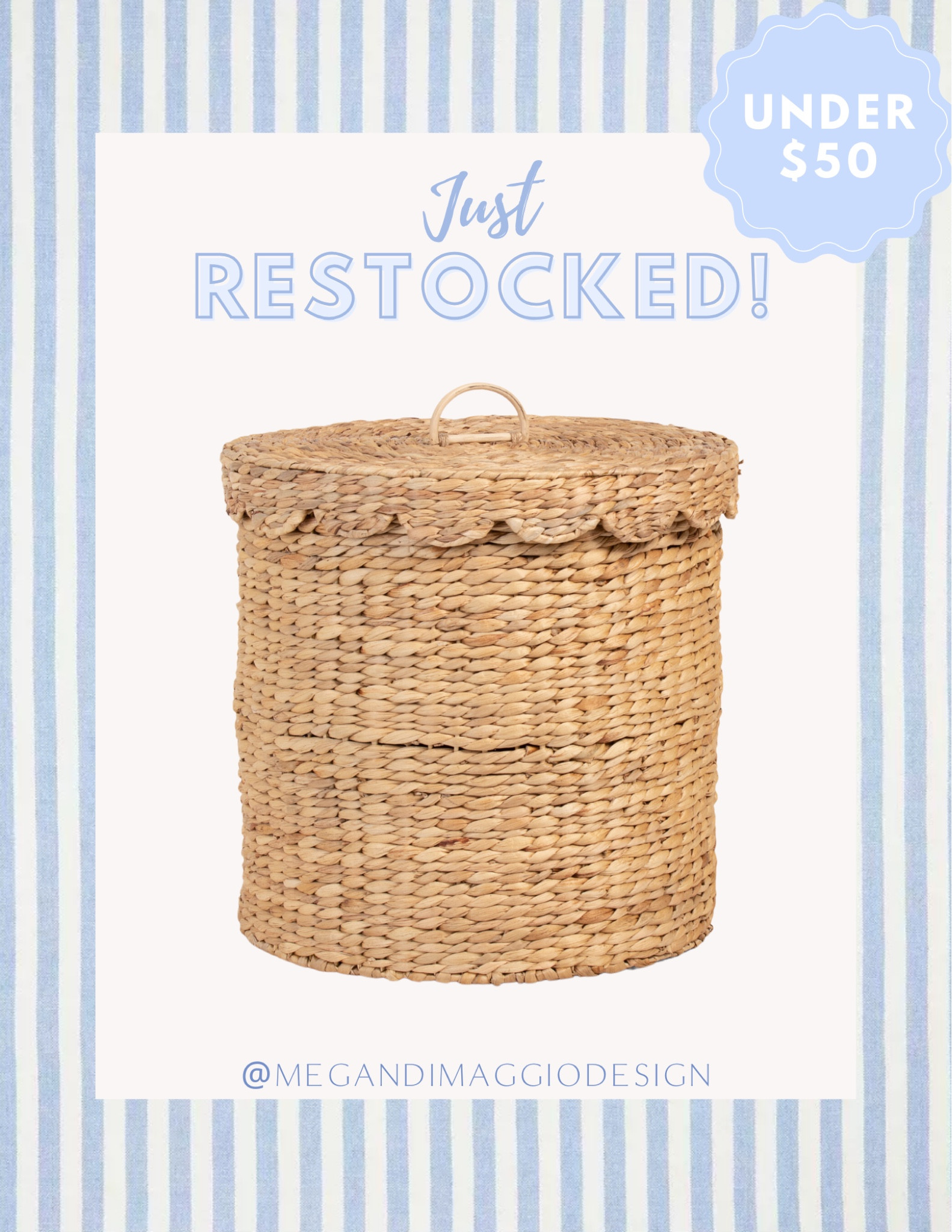 Yay!! This Ballard designs scalloped basket look for less is back in stock in the LARGE size!! 🙌🏻 Snag it for under $50 here!! 🤍🛒🏃🏼‍♀️💨

#LTKFamily #LTKHome #LTKFindsUnder50