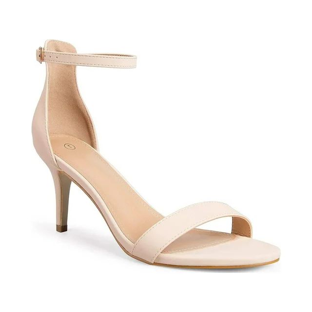 Pennysue Women Stilettos Pump Ankle Strap Heel Sandals(Nude,9) | Walmart (US)