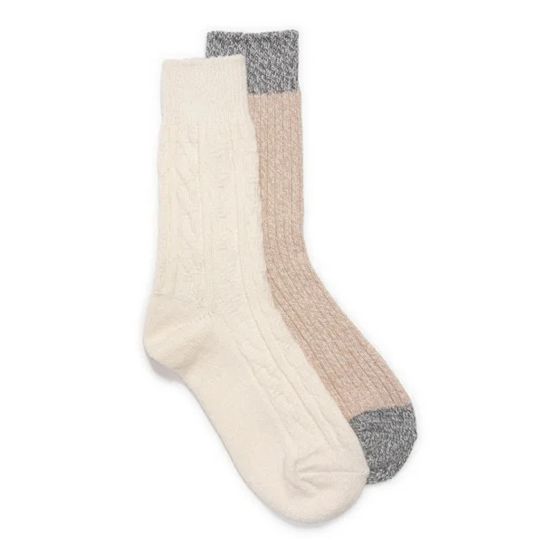 MukLuks Women's Crew Socks, 2-Pairs - Walmart.com | Walmart (US)