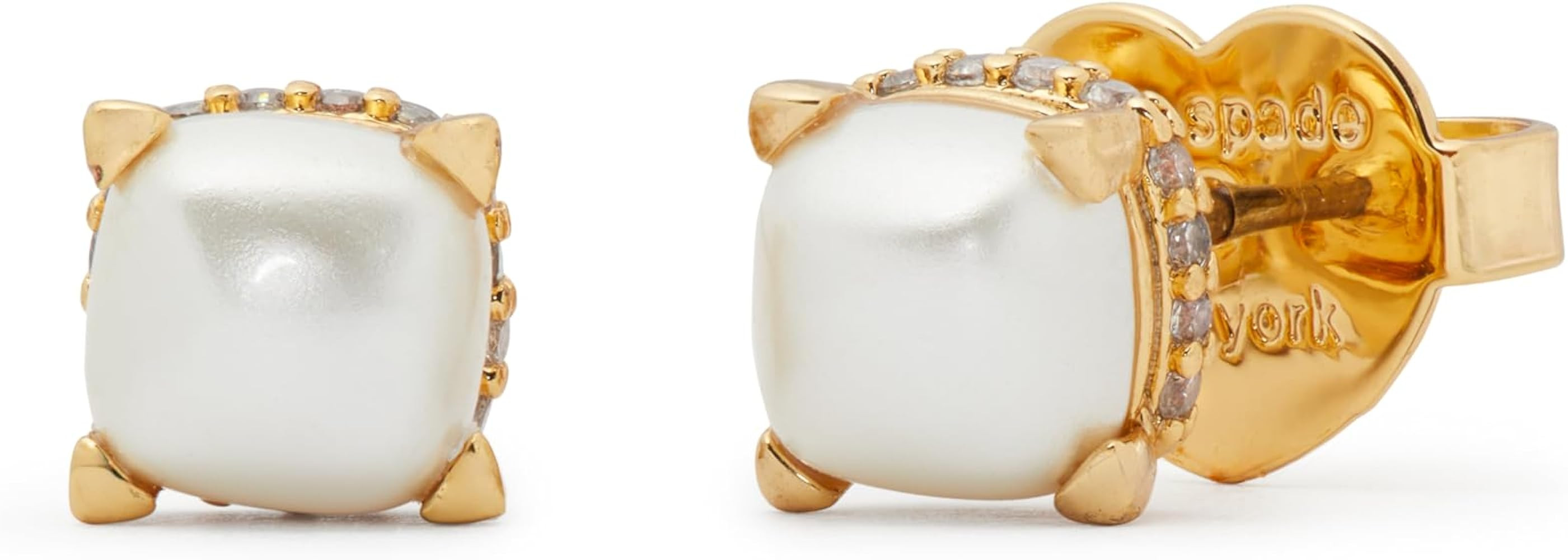 Kate Spade New York Little Luxuries 6mm Square Studs | Amazon (US)