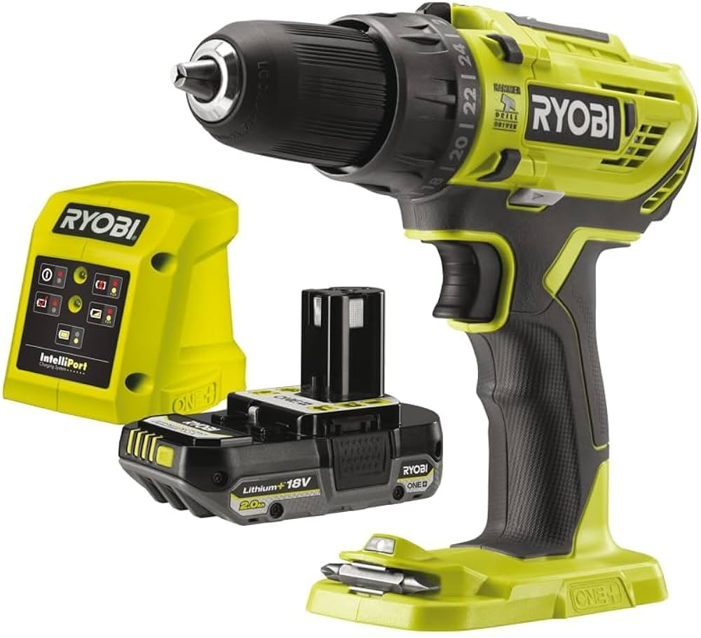 RYOBI - Perceuse-visseuse à percussion BRUSHLESS 18V - 2 vitesses - 50 Nm - 500-1 800 tr/min - r... | Amazon (FR)