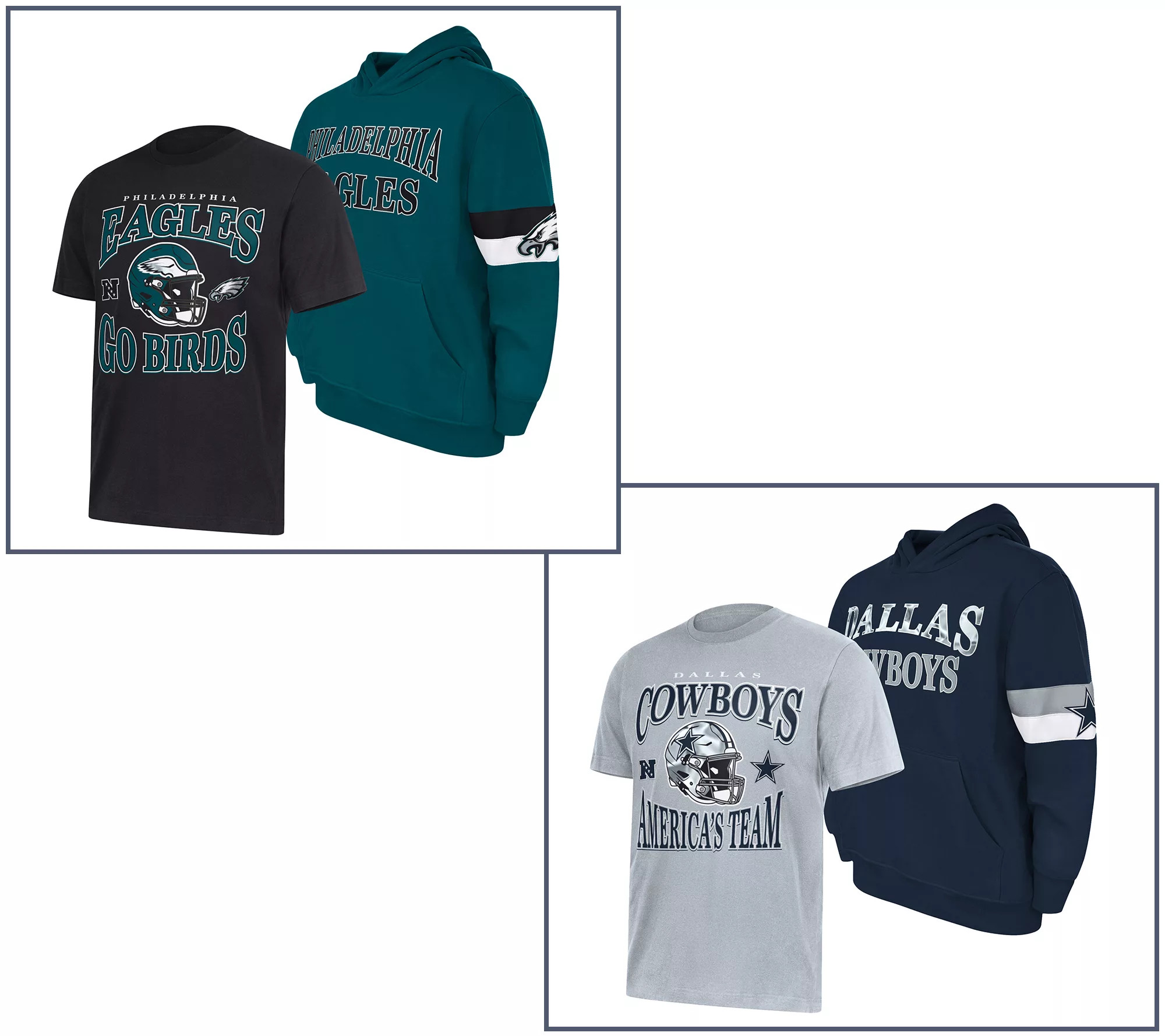 NFL Officially Licensed T-Shirt & Hooded Sweatshirt Set | QVC
