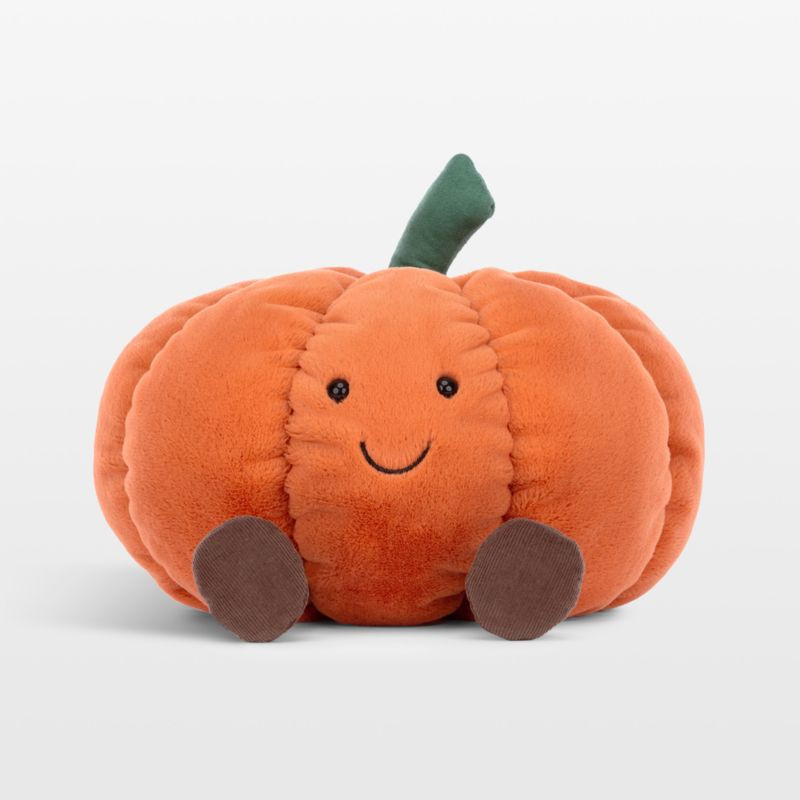 Jellycat Medium Amuseable Pumpkin Kids Stuffed Animal + Reviews | Crate & Kids | Crate & Barrel