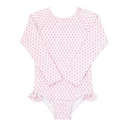 minnow x sister parish girls nectar leaf rashguard one piece | minnow