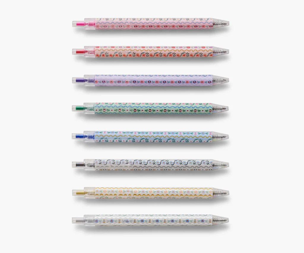 Gel Pen Set of 8 - Delphine | Rifle Paper Co.