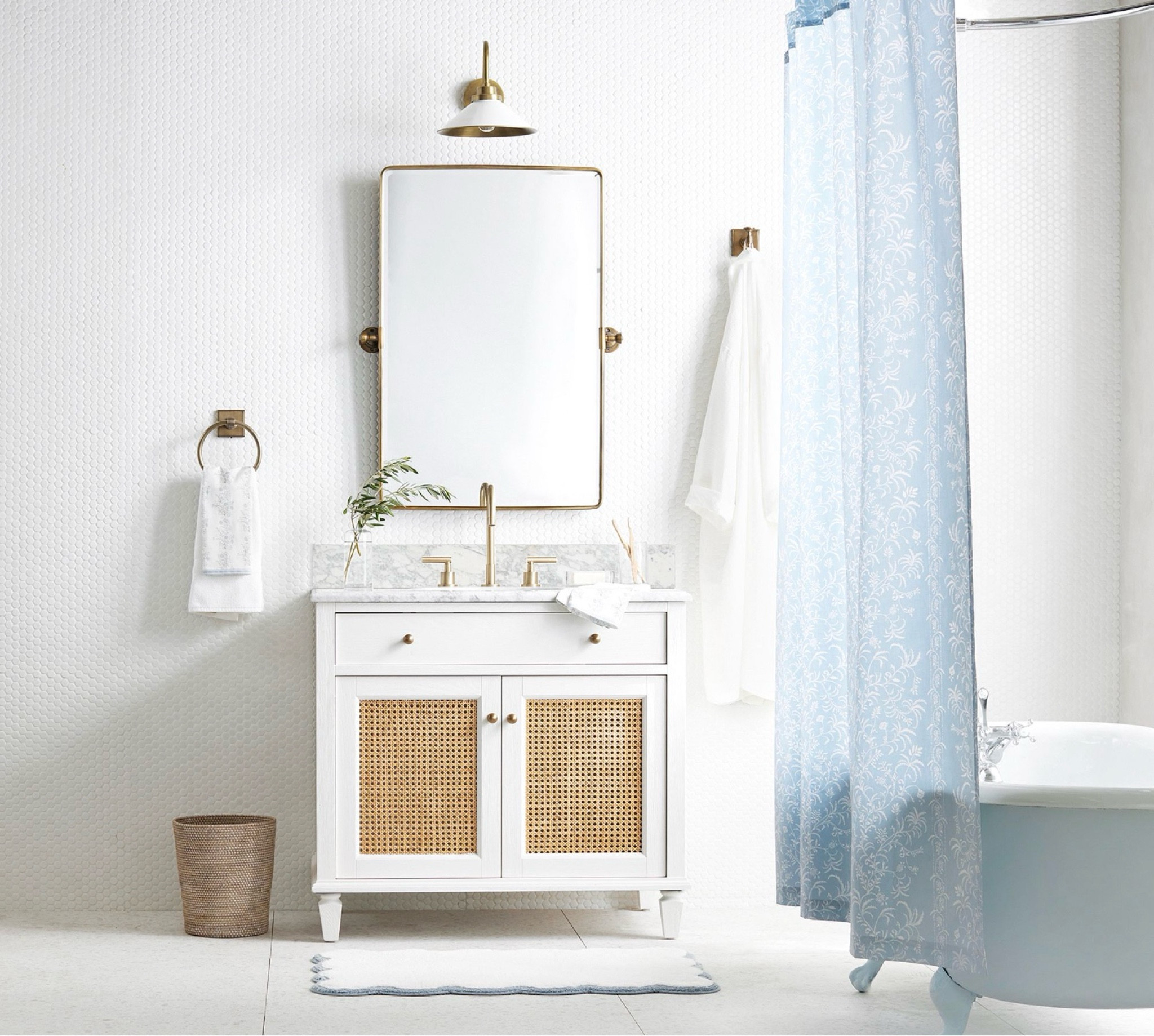 Coastal blue bathroom decor 

#LTKSaleAlert #LTKHome