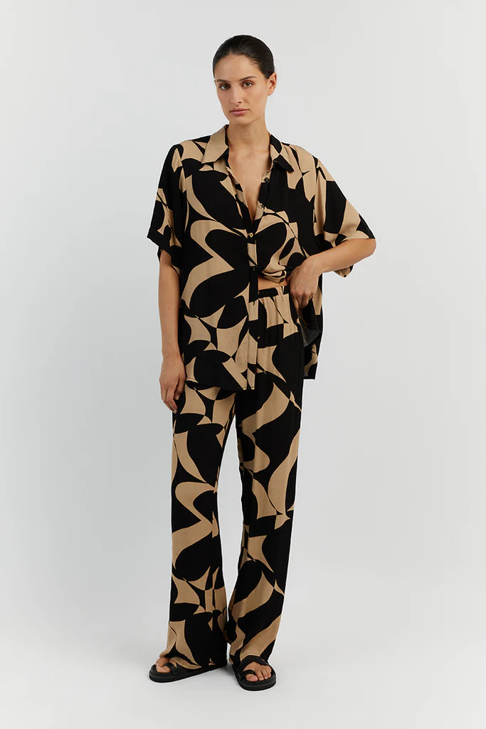 MAPLE CAMEL DRAWSTRING PANT | DISSH