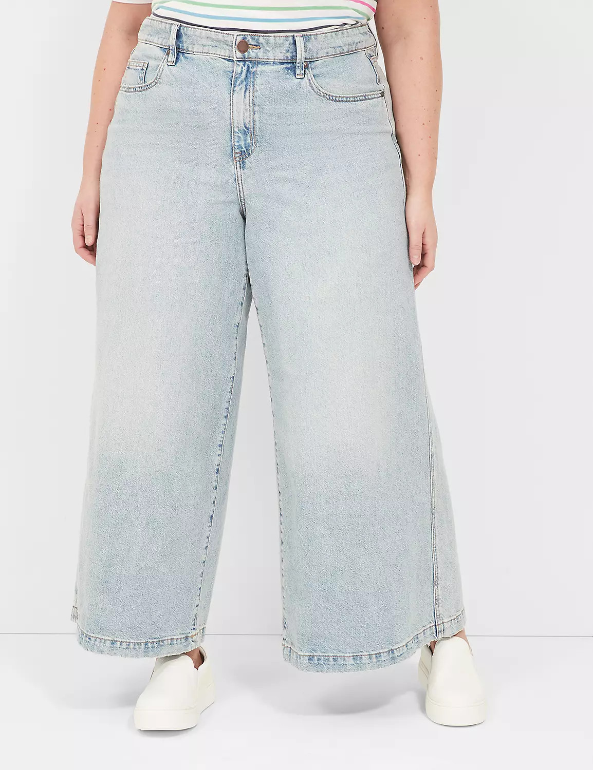 Signature Fit High-Rise Ultra Wide Leg Jean | LaneBryant | Lane Bryant (US)