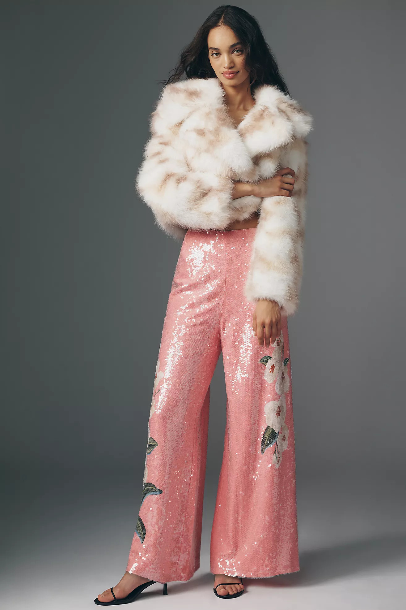 Farm Rio x Anthropologie Sequin Wide Leg Pants | Anthropologie (US)