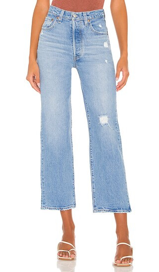 Ribcage Straight Ankle Jean in Samba Done | Revolve Clothing (Global)