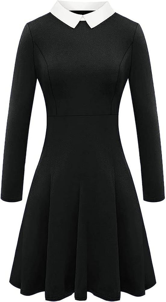 For G and PL Halloween Cosplay Costume Women's Peter Pan Collar Flare Skater Dress | Amazon (US)