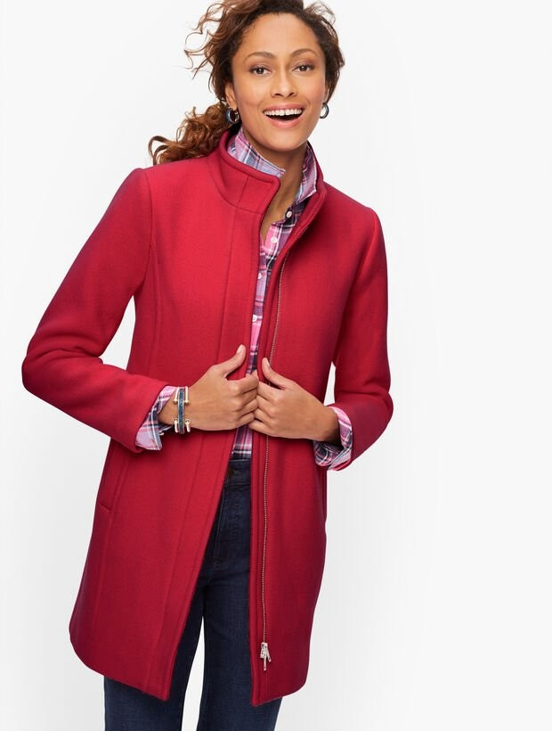 Albury Italian Wool Stadium Coat | Talbots