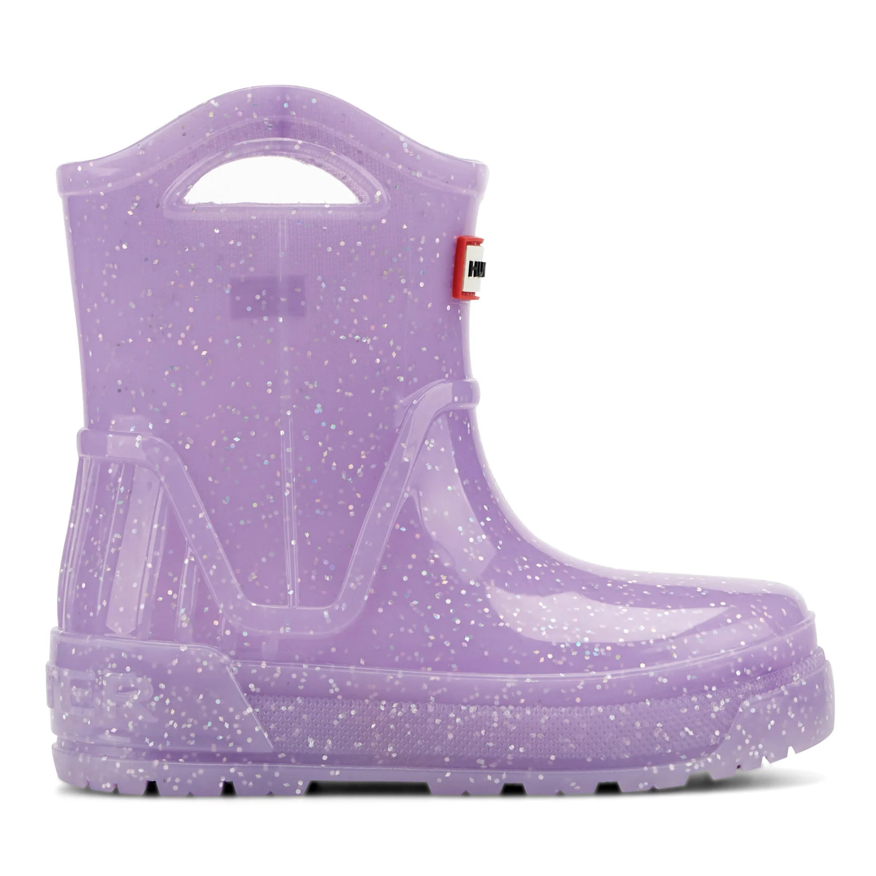 Little Kids Georgey Waterproof Rain Boots - Medium Purple Glitter | Hunter Boots | Hunter Boots