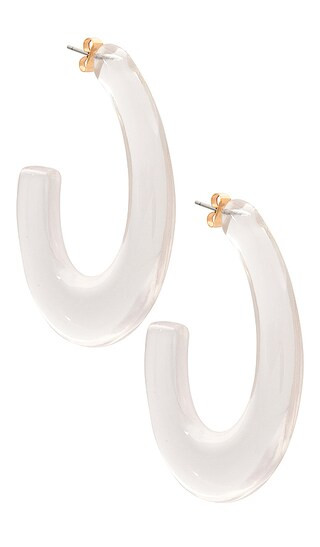 Clear Hoops in Clear | Revolve Clothing (Global)