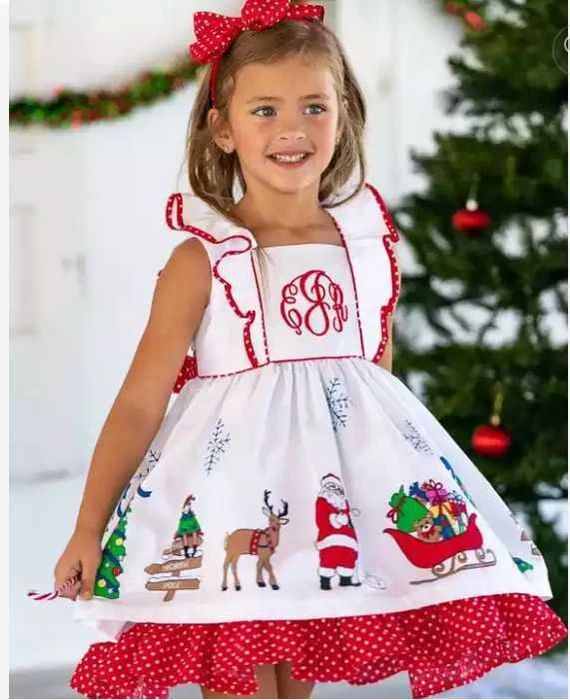 Christmas Traditions Girls Boutique Dress - Etsy | Etsy (US)