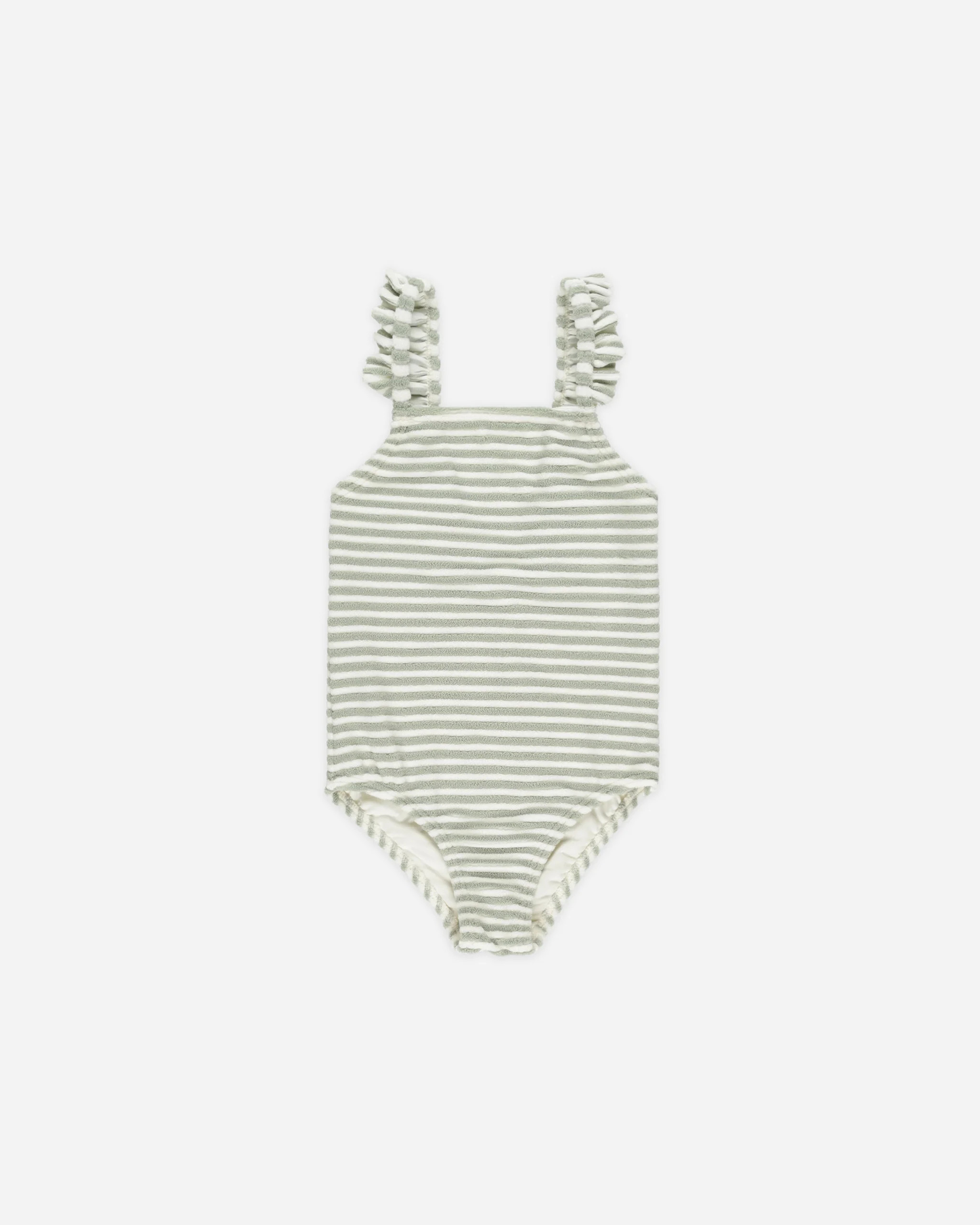 Positano One-piece || Sage Stripe | Rylee + Cru