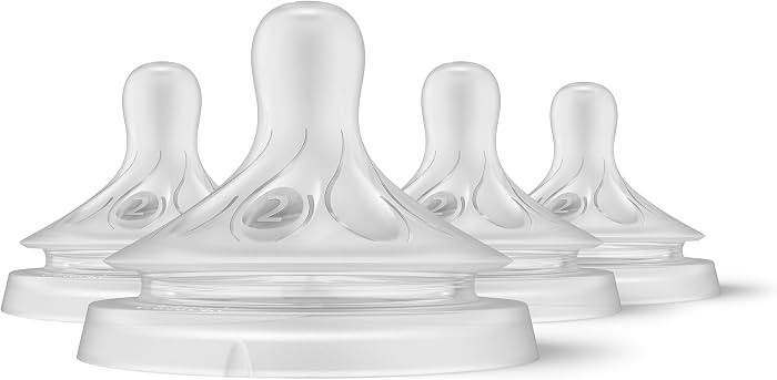 Philips Avent Natural Response Nipple, Slow Flow (Flow 2), 4-Pack, SCY962/04 | Amazon (US)