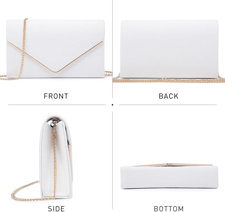 Dasein Women Faux Suede Evening Clutch Bags Formal Party Clutches Wedding Purses Cocktail Prom Cl... | Amazon (US)