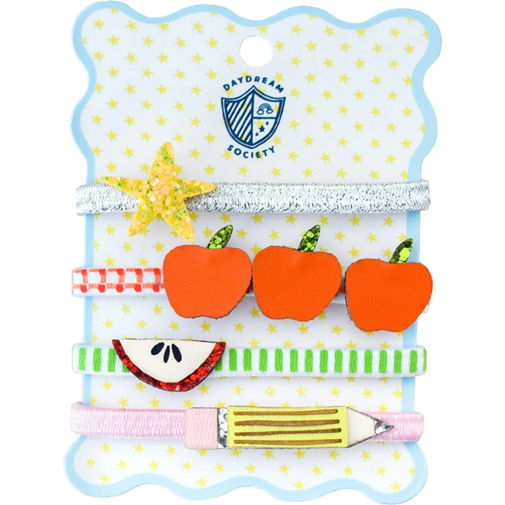 Smarty Pants Embellished Pack of 4 Hair Tie Set | Maisonette