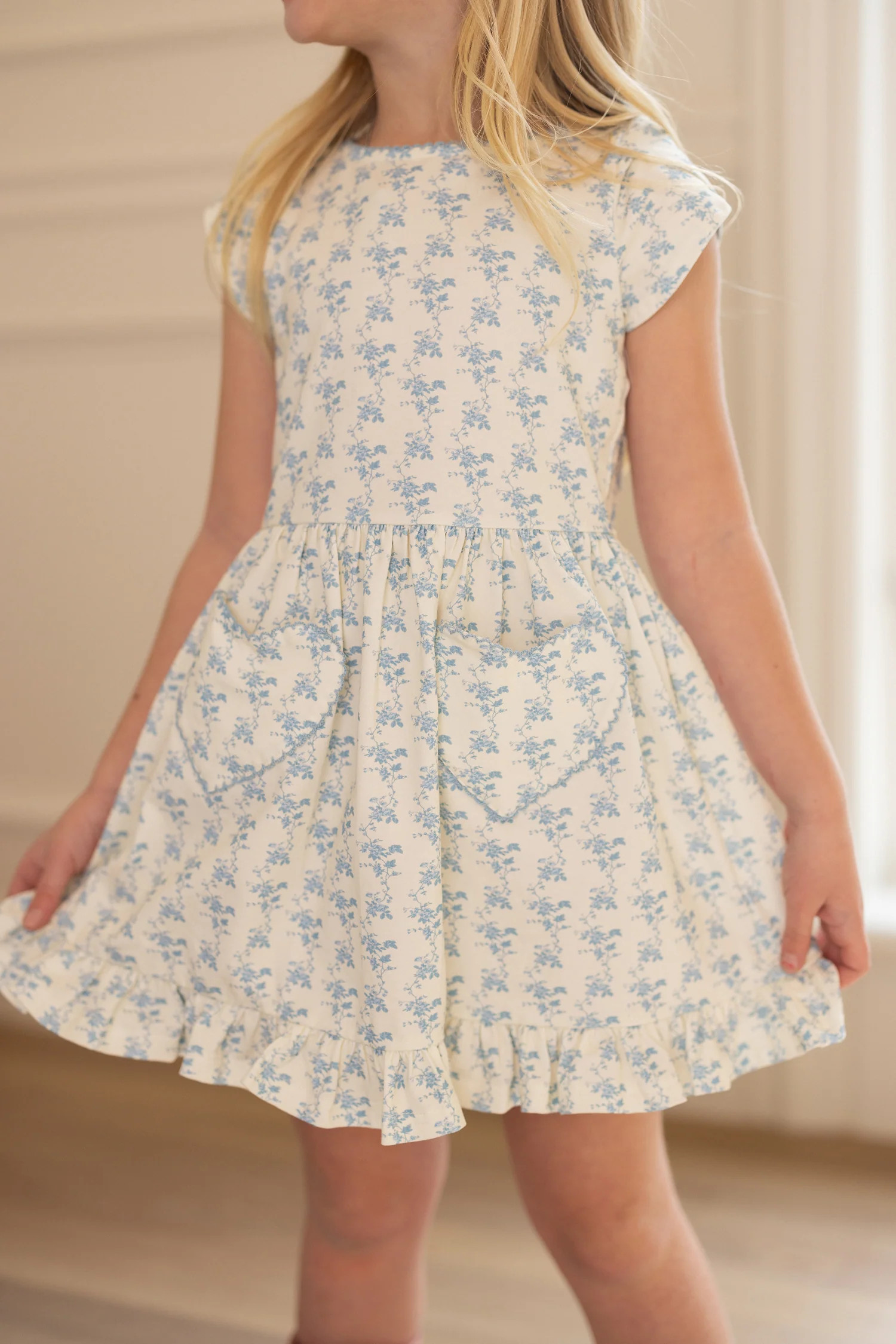 Mini Dream Play Dress in Ivory Porcelain Fleur | Ivy City Co