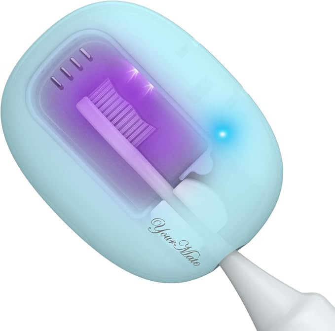 YourMate Rechargeable Toothbrush Sanitizer Case Travel Toothbrush Covers with Holder for Househol... | Amazon (US)