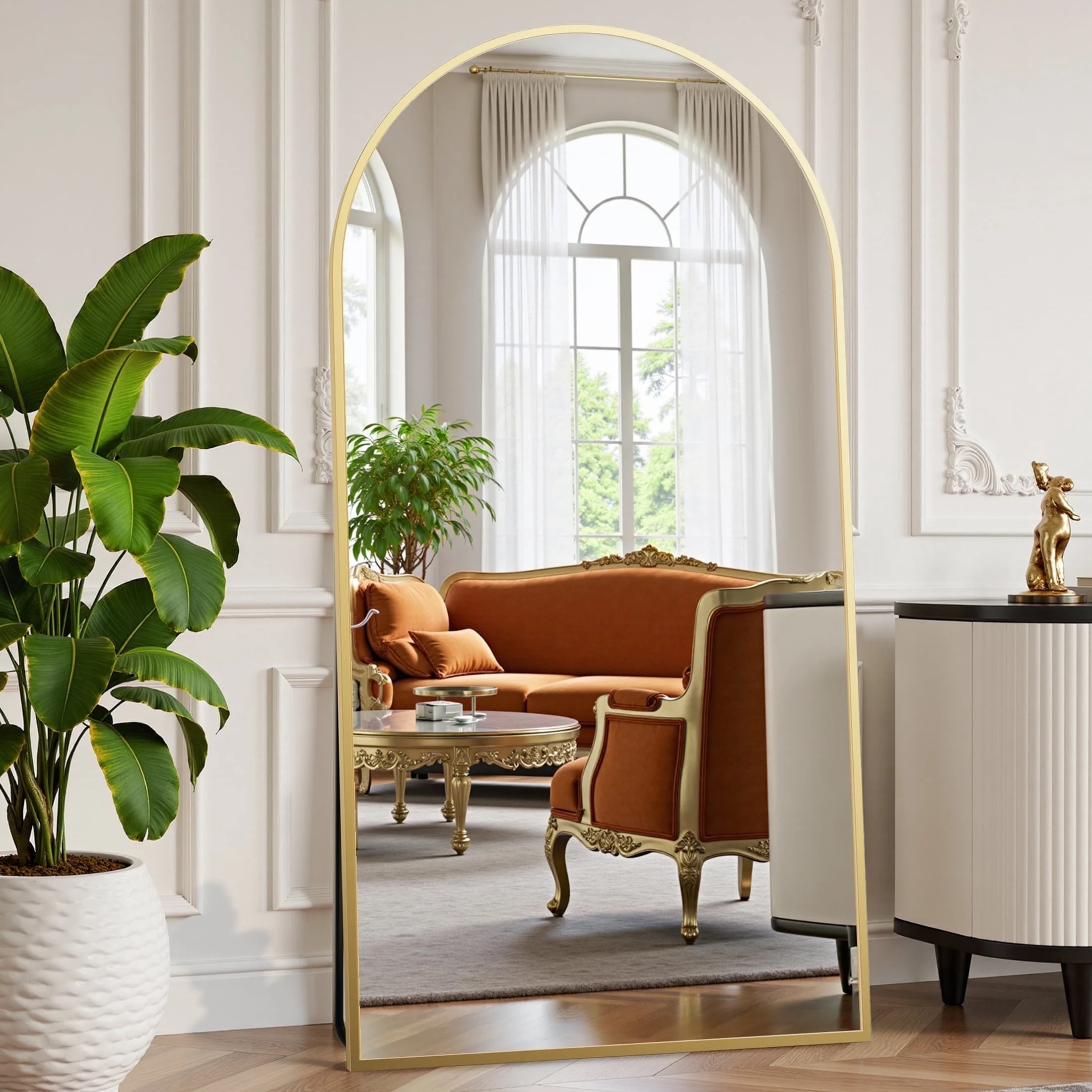 EDX Arched Full Length Mirror 71"x26" Full Body Mirror Rectangle Free Standing Wall Mounted Leani... | Walmart (US)
