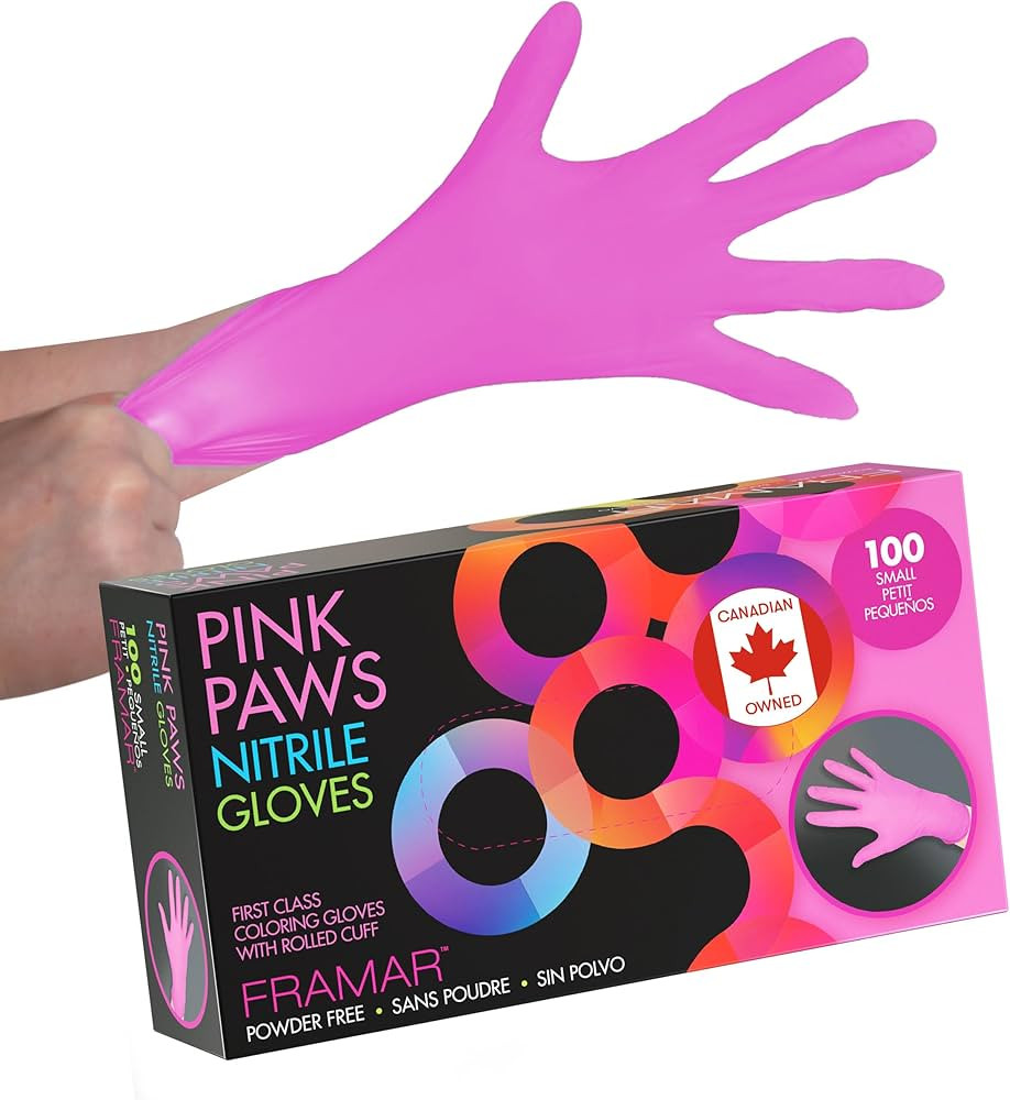 FRAMAR Gants en nitrile rose petit – Gants jetables de petite taille, gants de nettoyage, gants... | Amazon (CA)