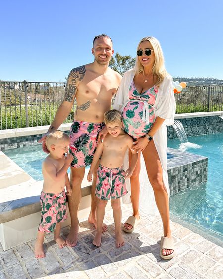 Matching family swim! 💗 

#LTKSeasonal #LTKswim #LTKfamily