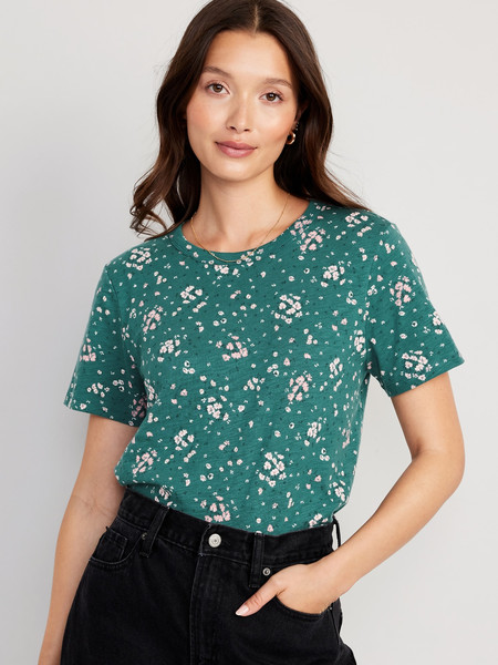 EveryWear Printed Slub-Knit T-Shirt for Women | Old Navy (US)