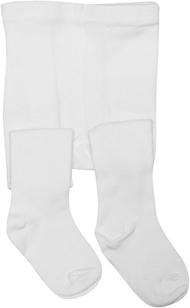 BEAR MUM Baby Girls' Seamless Organic Cotton Tights | Amazon (US)