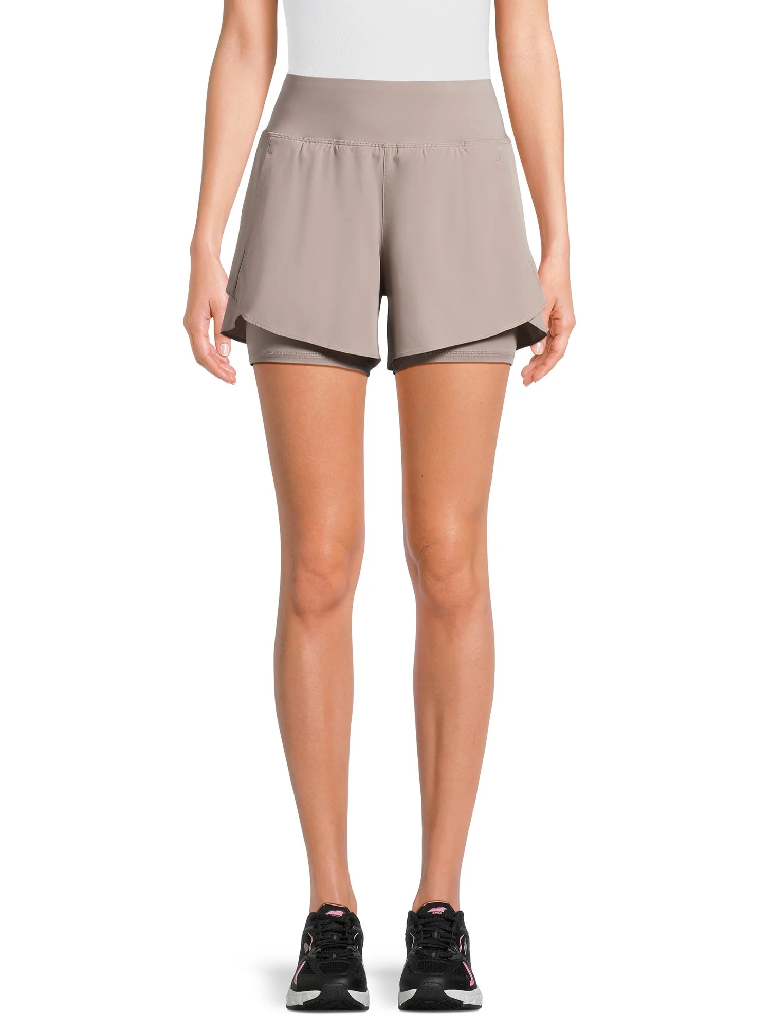 Avia Women's and Women's Plus Compression Waist Run Shorts, Sizes XS-XXXL | Walmart (US)