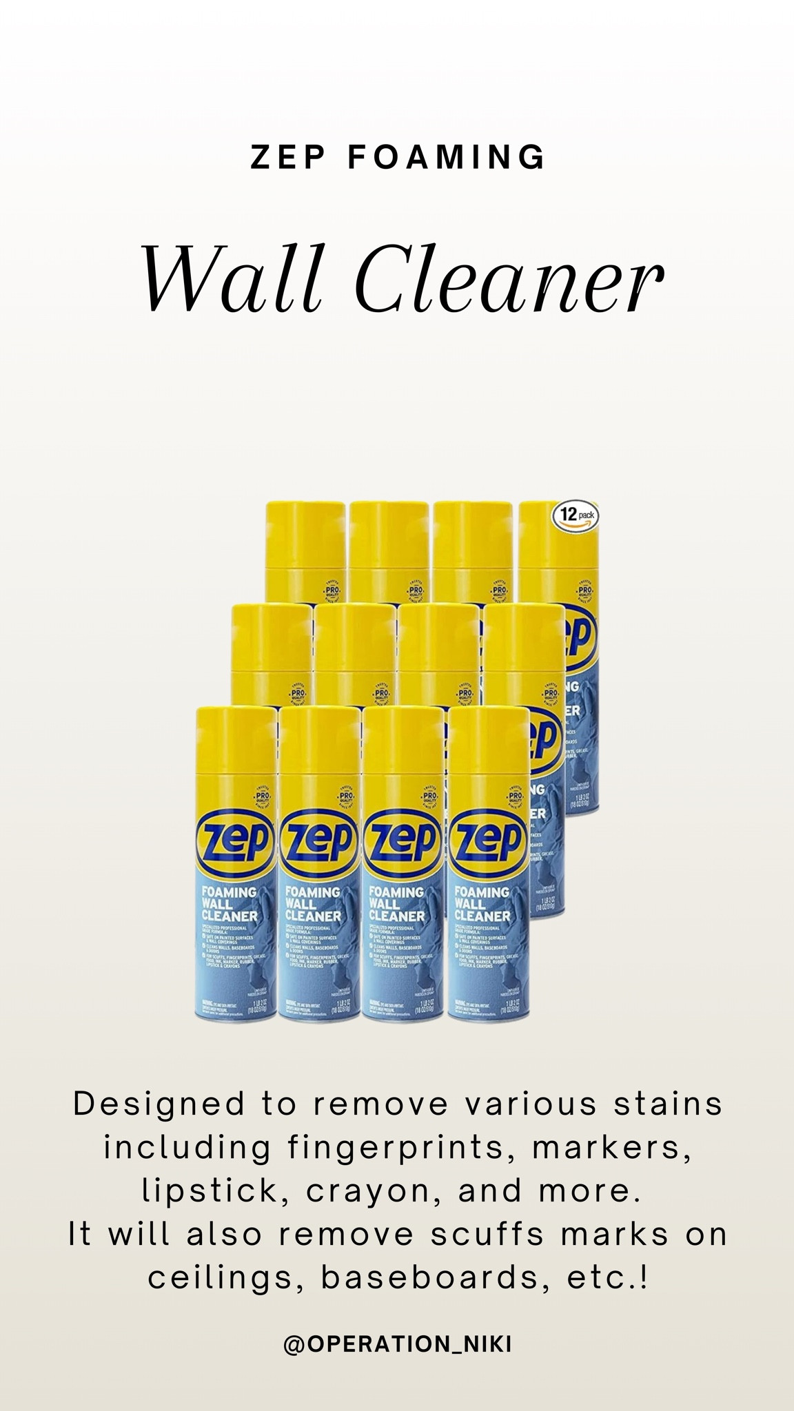 Designed to remove various stains including fingerprints, markers, lipstick, crayon, and more. 
It will also remove scuffs marks on ceilings, baseboards, etc.!

Follow for more @OPERATION_NIKI on IG, TikTok, & Facebook

spring cleaning, kitchen cleaning, cleaning products, house clean, cleaning tips, clean home, deep clean, smart vacuum, narwal, cleaning hacks, sahm, clean with me

#LTKHome #LTKFindsUnder50 #LTKFindsUnder100