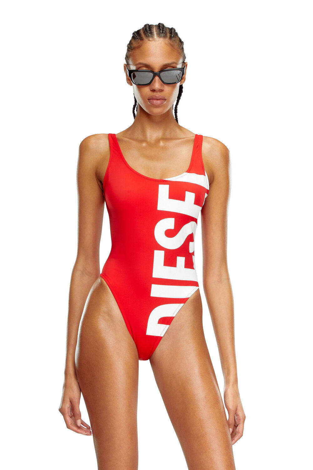 Swimsuit with maxi Diesel print | Diesel AU