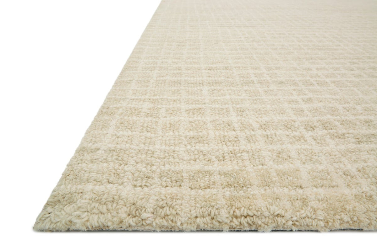 Giana Antique Ivory Wool Handmade Checkered Area Rug | Rugs Direct