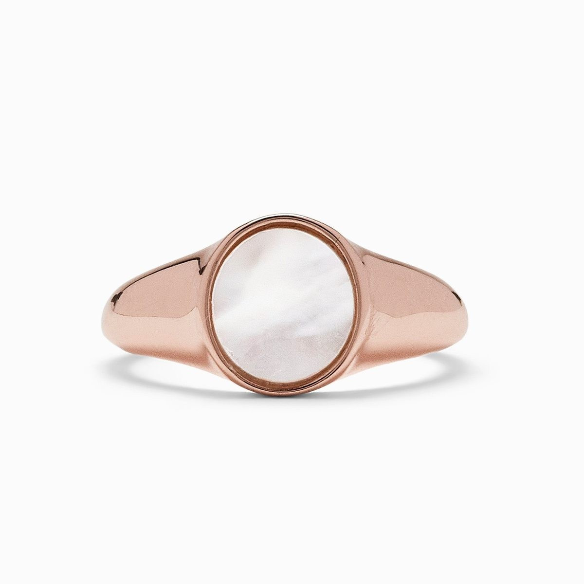 Mother of Pearl Signet Ring | Pura Vida Bracelets