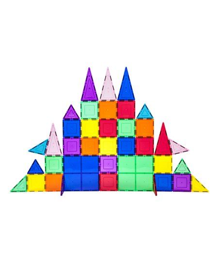 61-Piece 3D Magnetic Building Tile Play Set | Zulily