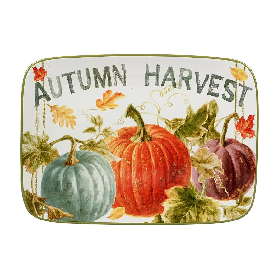 Certified International Autumn Harvest Rectangular Platter. 14" x 10" | Amazon (US)