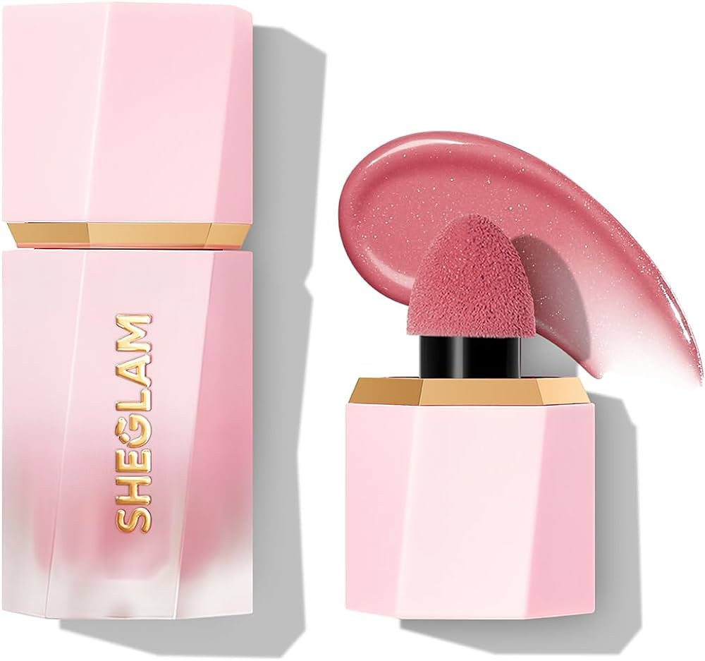 SHEGLAM Color Bloom Dayglow Liquid Blush Makeup for Cheeks Shimmer Finish - Love Cake | Amazon (US)