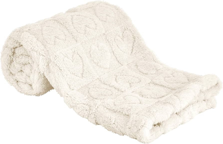 Yurhap Fleece Baby Blanket Heart Checkered Blanket, Ultra Soft Cozy Baby Blankets for Boys Girls,... | Amazon (US)