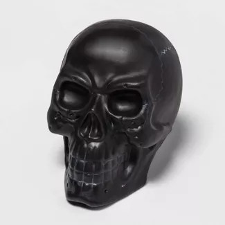 Skull Matte Black Halloween Decorative Sculpture - Hyde & EEK! Boutique™ | Target