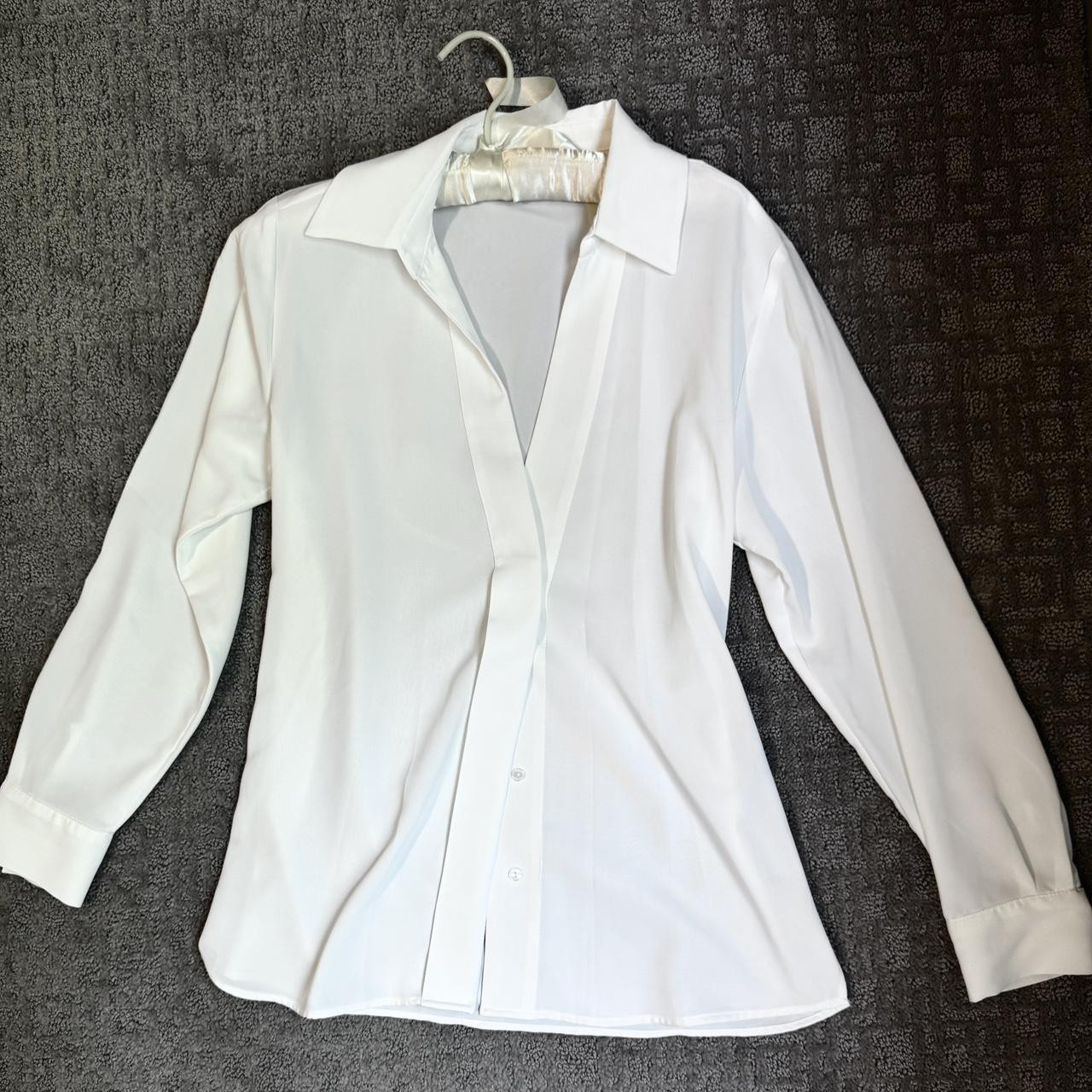 Zara Women's Shirt - White - XS | Depop US